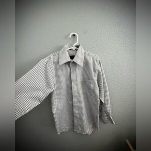 Boys Checkered Shirt - Black and White